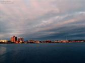 Riverview Red Bank hospital at sunset